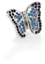 Thumbnail for your product : Tateossian Swarovski Crystal Butterfly Lapel Pin