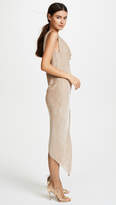 Thumbnail for your product : Michelle Mason Asymmetrical Bias Velvet Maxi Dress