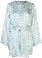 Thumbnail for your product : Morgan Lane x Atlanta Langley leopard-print robe