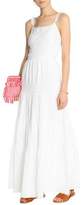 Thumbnail for your product : Joie Lace-Trimmed Tiered Silk-Georgette Maxi Dress
