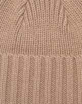 Thumbnail for your product : ASOS DESIGN mini fisherman beanie in stone rib knit