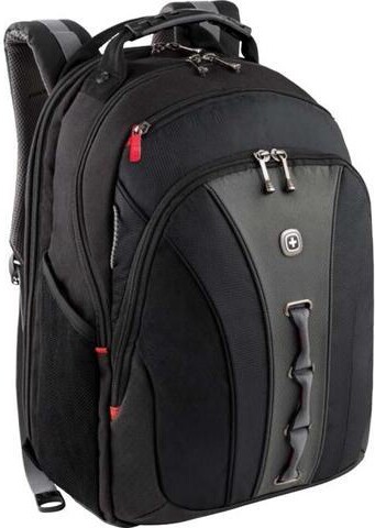 Swiss Gear Wenger LEGACY Carrying Case (Backpack) for 16' Notebook - Gray - Checkpoint Friendly - Handle, Shoulder Strap - 18' Height x 14' Width x 10' Depth