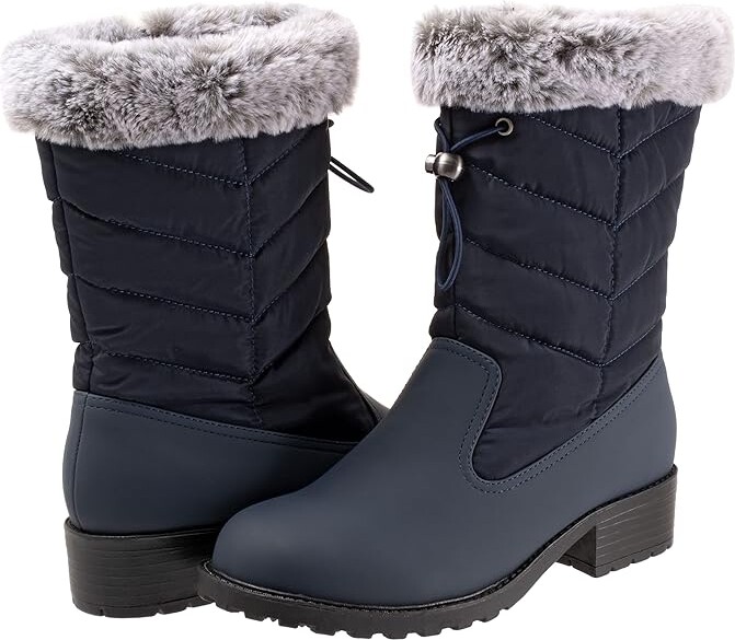Trotters Bryce Women's Boots Navy : 7.5 N (AA), Synthetic