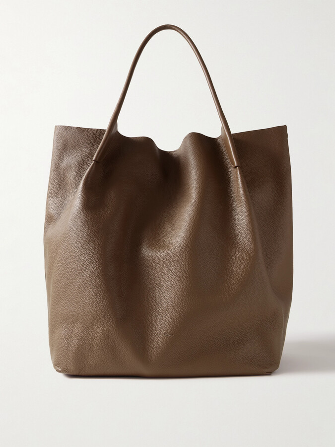 Loro Piana Bale Extra-Large Full-Grain Leather Tote Bag