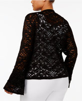 Thumbnail for your product : INC International Concepts Plus Size Lace Jacket, Created for Macy's