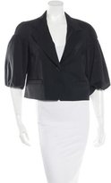 Thumbnail for your product : Dries Van Noten Cropped Wide Lapel Blazer