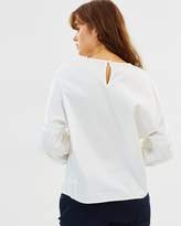 Thumbnail for your product : Dorothy Perkins Ruffle Sleeve Top