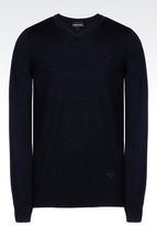 Thumbnail for your product : Giorgio Armani V-Neck Sweater In Shaved Wool