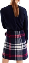 Thumbnail for your product : J.Crew Petite Women's Plaid Ruffle Double-Serge Wool Mini Skirt