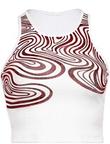 Thumbnail for your product : iiniim Womens Casual Sleeveless Knit Crop Top Y2K Basic Ribbed Knit Vest Summer Cami Streetwear Burgundy L
