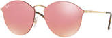 Thumbnail for your product : Ray-Ban Mirrored Rimless Sunglasses