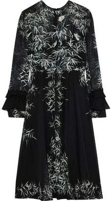 Philosophy di Lorenzo Serafini Printed Silk-chiffon Dress