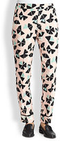 Thumbnail for your product : Marc by Marc Jacobs Pinwheel Floral-Printed Silk Pants