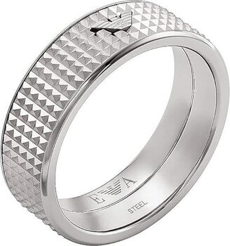 Stainless ShopStyle Armani Men\'s - Emporio Jewellery Ring Steel
