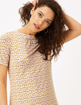 Thumbnail for your product : Marks and Spencer Jersey Floral Knee Length Swing Dress