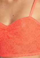 Thumbnail for your product : Forever 21 Ruched Floral Lace Bralette