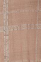 Thumbnail for your product : Leigh & Luca Plaid Taupe Scarf