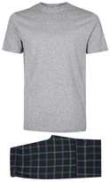 Thumbnail for your product : Topman Navy and Grey Check Pyjama Set