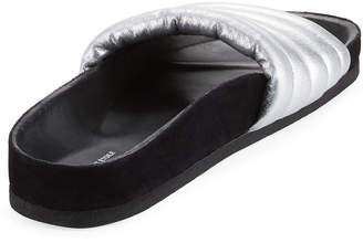 Isabel Marant Hellea Metallic Slide Sandals