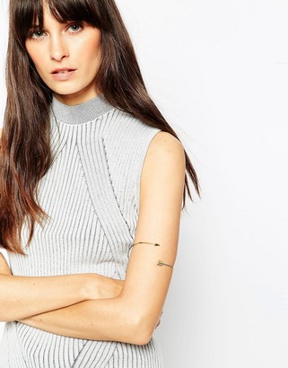 ASOS Gold Plated Sterling Silver Arrow Arm Cuff