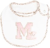 Thumbnail for your product : MonnaLisa Contrast-Piped Bear-Print Bib