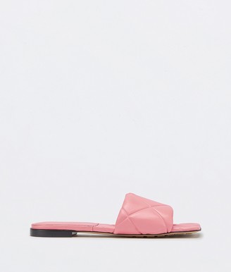 SAINT LAURENT: YSL Tribute sandal low in smooth leather with crossed straps | Flat Sandals Saint 