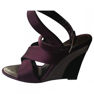 Louis Vuitton purple Cloth Sandals