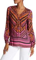 Thumbnail for your product : Hale Bob Geometric Lace-Up Tunic