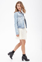 Thumbnail for your product : Forever 21 Forever21 Distressed Denim Jacket