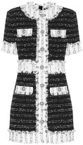 Thumbnail for your product : Balmain Cotton-blend tweed minidress