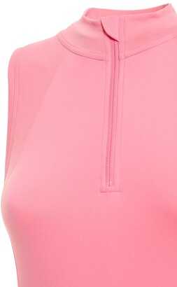 Sweaty Betty Athlete Seamless Half-zip Crop Tank Top