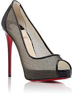 Thumbnail for your product : Christian Louboutin Women's Very Rete Leather & Mesh Platform Pumps