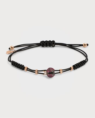 BRACELET WITH LADYBUG IN GOLD AND RUBIES
