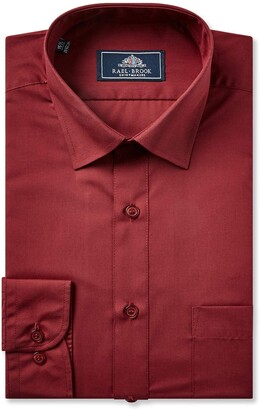 Rael Brook Rael-Brook | Classic Fit Single Cuff Shirt | Men’s Long Sleeve Regular Fit Rose