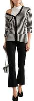 Thumbnail for your product : Proenza Schouler Striped Ribbed Silk And Cashmere-Blend Cardigan