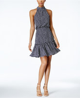 Thumbnail for your product : Betsey Johnson Mock Neck Printed Blouson Dress