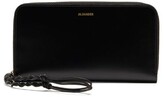 Thumbnail for your product : Jil Sander Tangle Wristlet Leather Wallet - Black