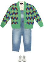 Thumbnail for your product : The Animals Observatory Raccoon wool cardigan