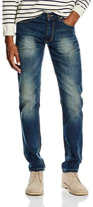 Lindbergh Men's Origin Blue Tapered Fit Jeans,32 W/32 L