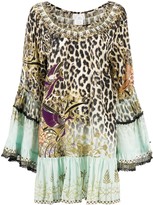 Thumbnail for your product : Camilla Embellished Leopard Print Frill Dress