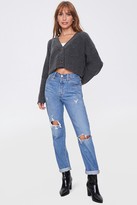 Thumbnail for your product : Forever 21 Cropped Cardigan Sweater