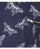 Thumbnail for your product : New Look Teens Navy Butterfly Print Zip Pocket T-Shirt