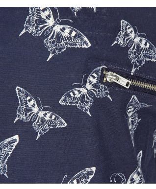 New Look Teens Navy Butterfly Print Zip Pocket T-Shirt