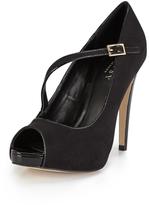Thumbnail for your product : Lipsy Maxy Open Toe Court Shoes - Black