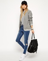 Thumbnail for your product : ASOS Clean Jersey Blazer with Rib Detail