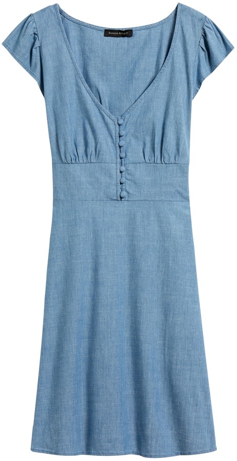 banana republic chambray dress