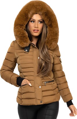 Women's Circle Quilted Puffer Coat | Boohoo UK