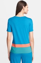 Thumbnail for your product : St. John Colorblock Jewel Neck Jersey Tee