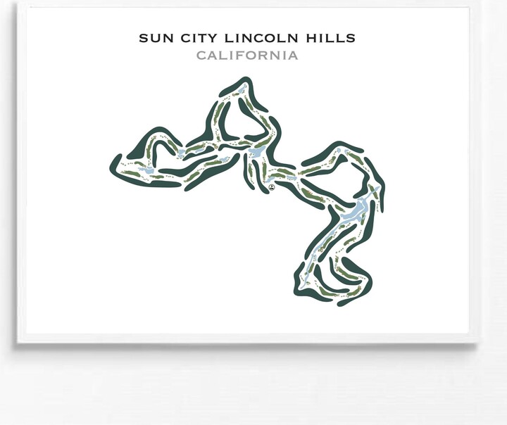 Etsy Sun City Lincoln Hills, Ca | Golf Course Map, Golfer Gift For Him, Scorecard Layout, Boyfriend Gift, Art Print Decor