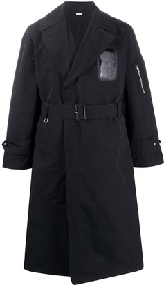 Random Identities Fitted Belted Trench Coat - ShopStyle